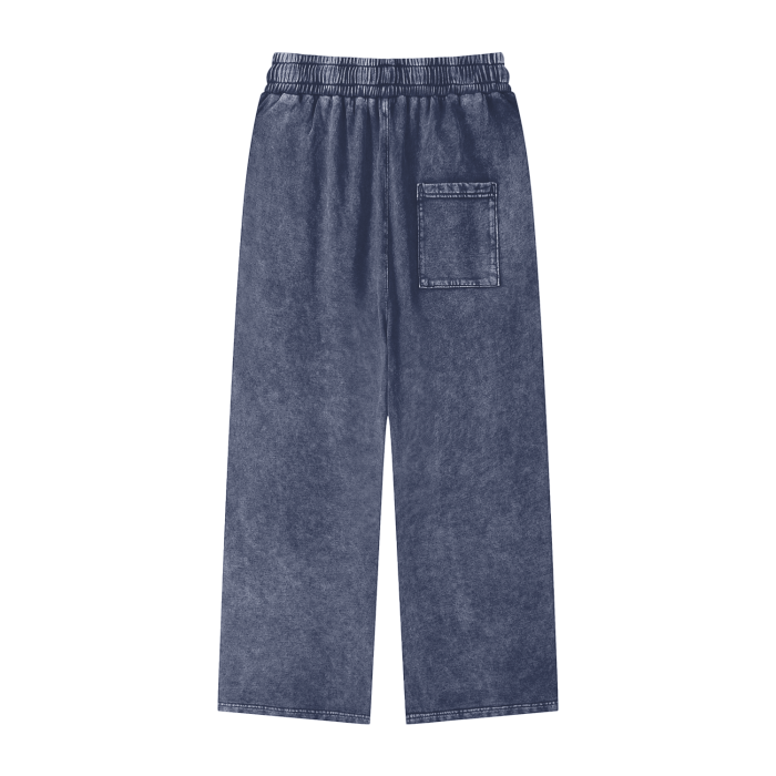 CELESTIA BASICS Acid Wash Straight Leg Pants