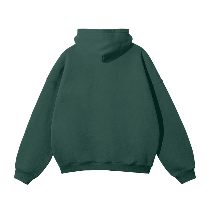 CELESTIA BASICS Oversized Solid Color Fleece Hoodie