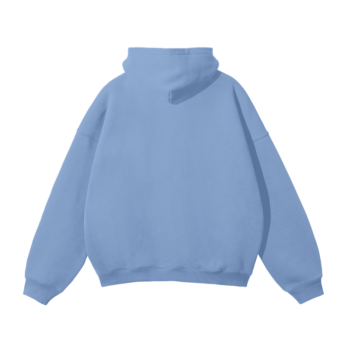 CELESTIA BASICS Oversized Solid Color Fleece Hoodie