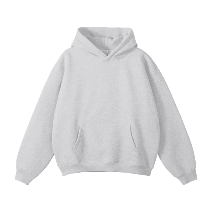 CELESTIA BASICS Unisex Oversized Solid Color Fleece Hoodie