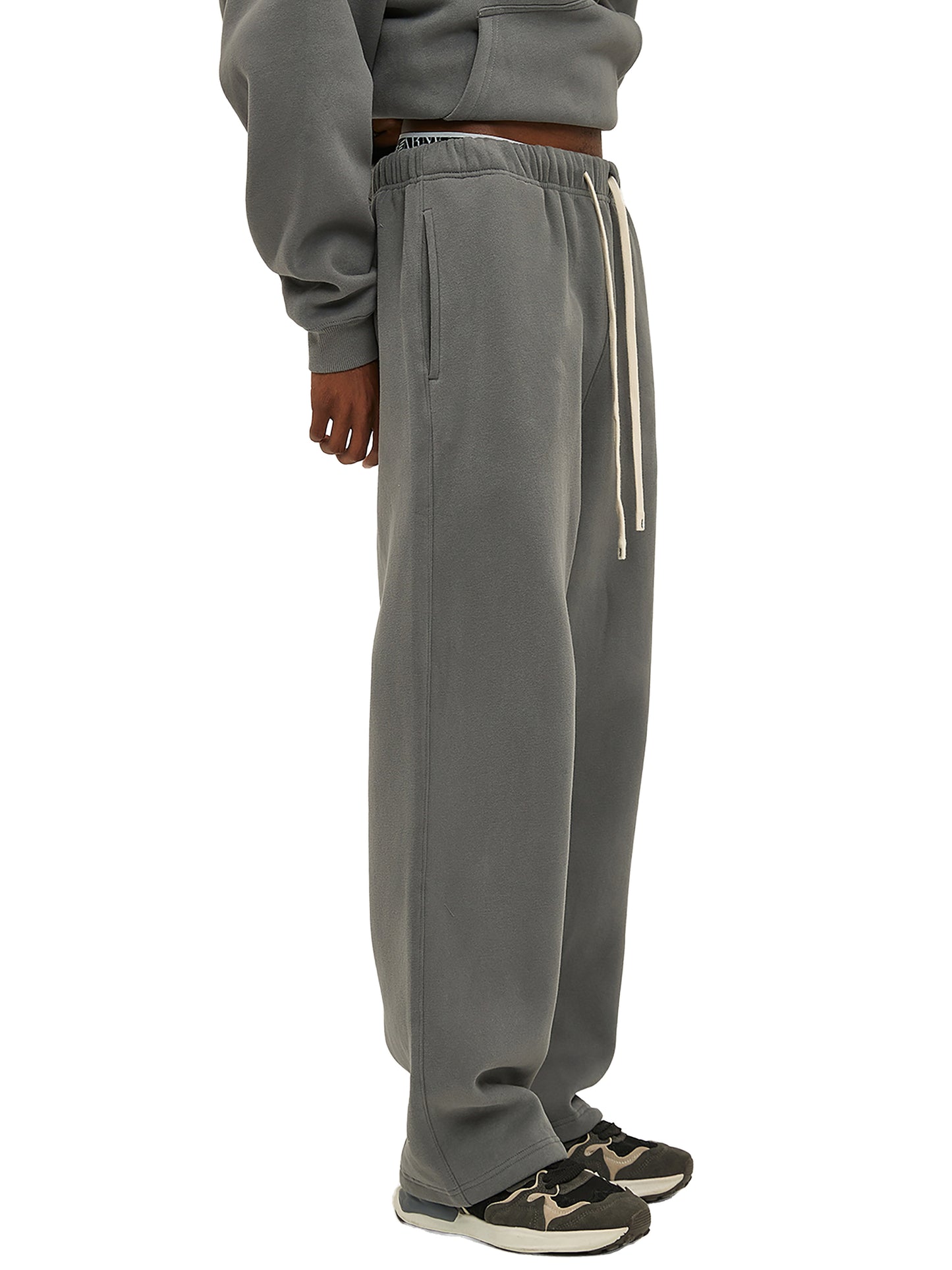 CELESTIA BASICS Fleece Straight Leg Pants