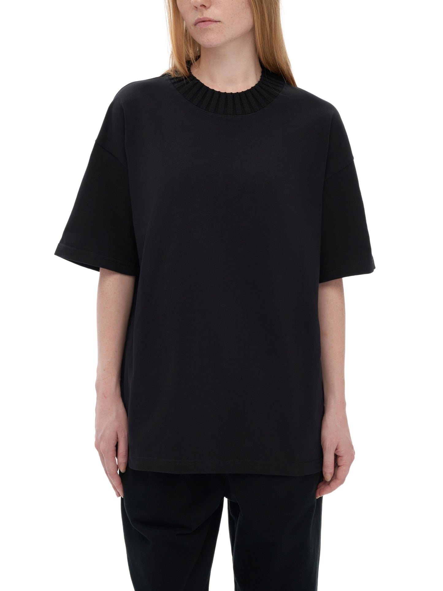 CELESTIA BASICS Knitted Round Neck T-Shirt