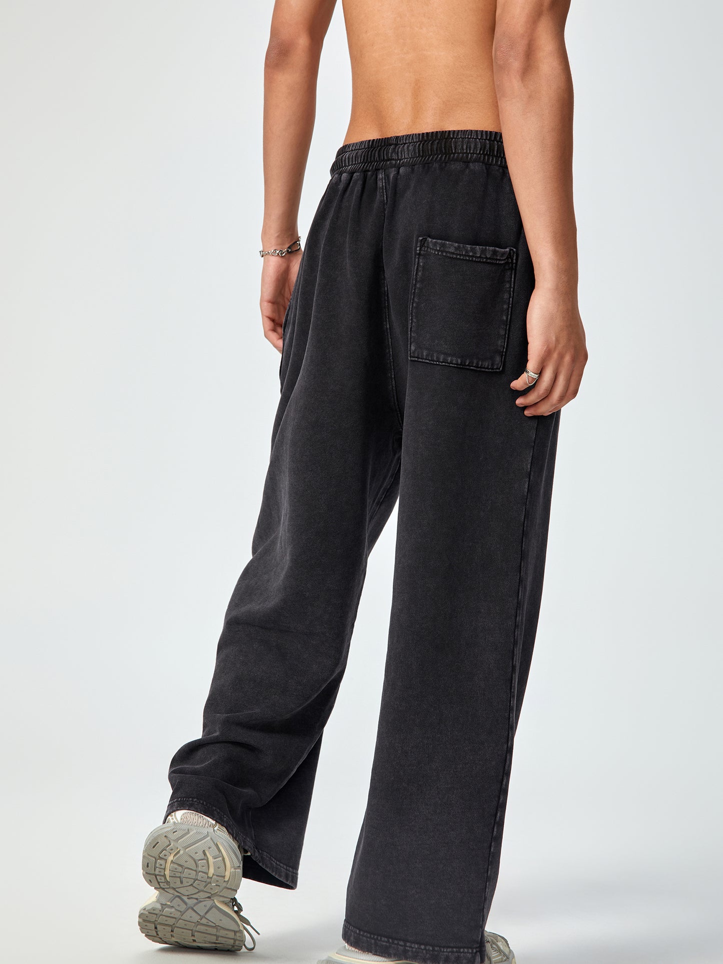 CELESTIA BASICS Acid Wash Straight Leg Pants